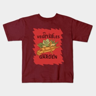 The best vegetables grow in a garden Kids T-Shirt